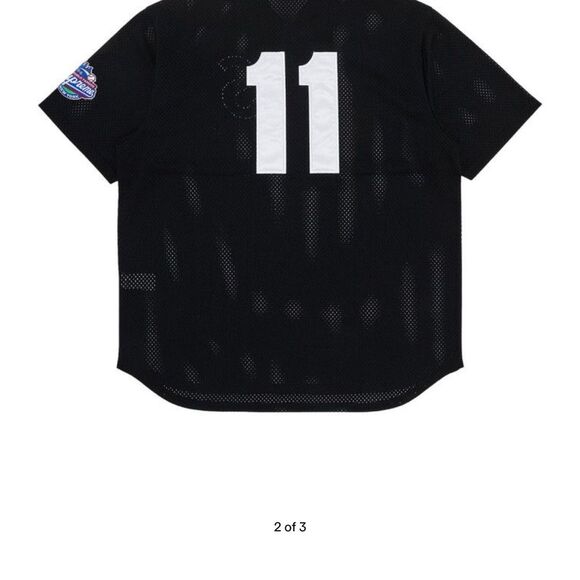 Auth Supreme S Logo Baseball Henley - Picture 6 of 7